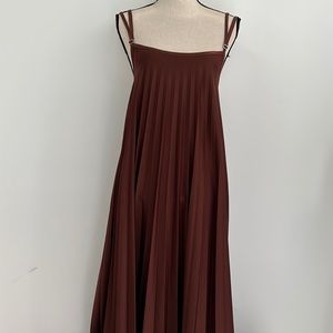 ZPLFD Zara Pleated Long Flowy Dress
